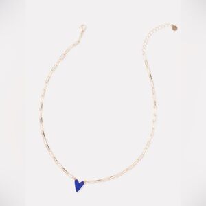 Evereve Aja Enamel Heart Necklace